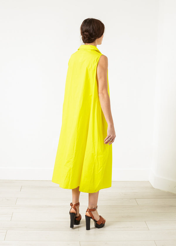 Balloon Cotton Dress in Yellow - mageplaza100.myshopify.com - Ter et Bantine - [variant_title]