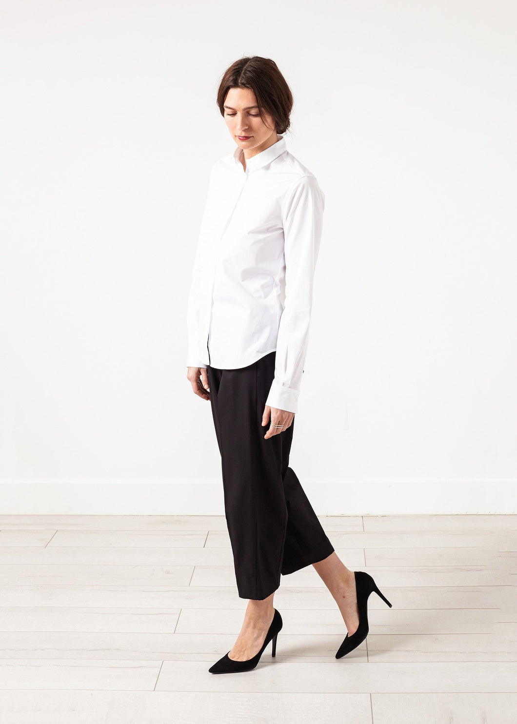 Wide Cropped Trouser in Black - mageplaza100.myshopify.com - Ter et Bantine - [variant_title]