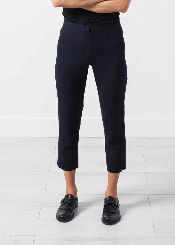 Wool Cropped Pant in Navy - mageplaza100.myshopify.com - Amelia Toro - [variant_title]