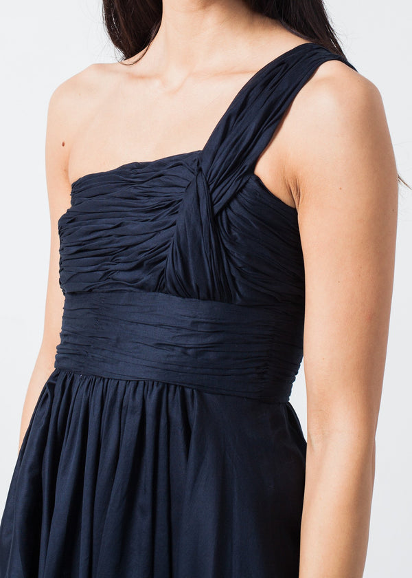 One Shoulder Dress in Navy - mageplaza100.myshopify.com - Amelia Toro - [variant_title]