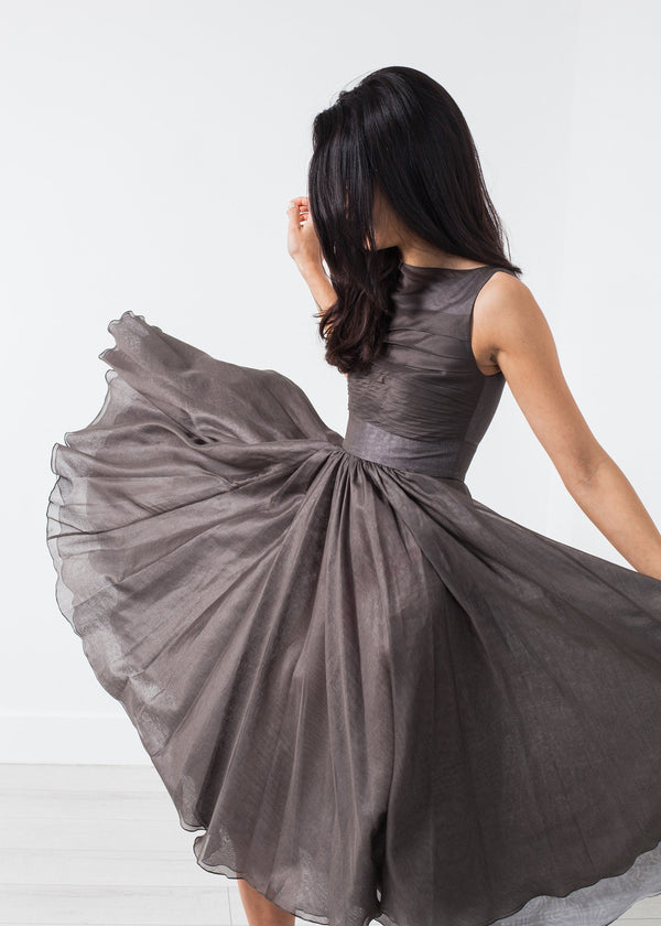 Voile Dress in Grey Pearl - mageplaza100.myshopify.com - Amelia Toro - [variant_title]