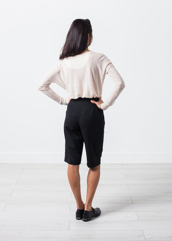 Woven Shorts in Black - mageplaza100.myshopify.com - Amelia Toro - [variant_title]