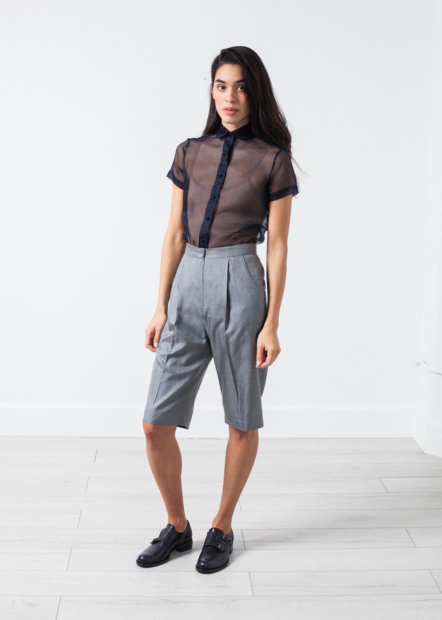 Silk Shorts in Grey - mageplaza100.myshopify.com - Amelia Toro - [variant_title]