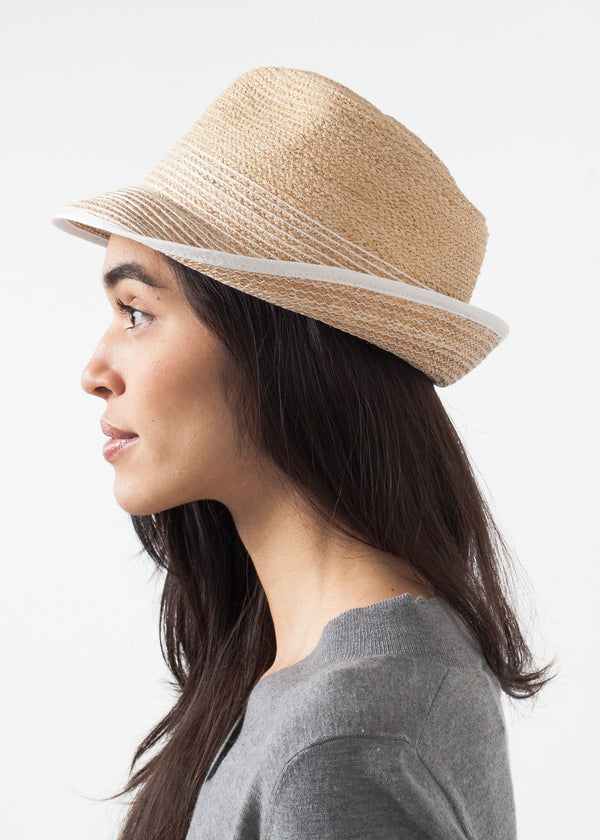 Washboard Hat in Straw/White - mageplaza100.myshopify.com - Lola - [variant_title]
