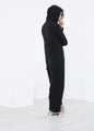Knit Hooded Jumpsuit in Black - mageplaza100.myshopify.com - Album di Famiglia - [variant_title]