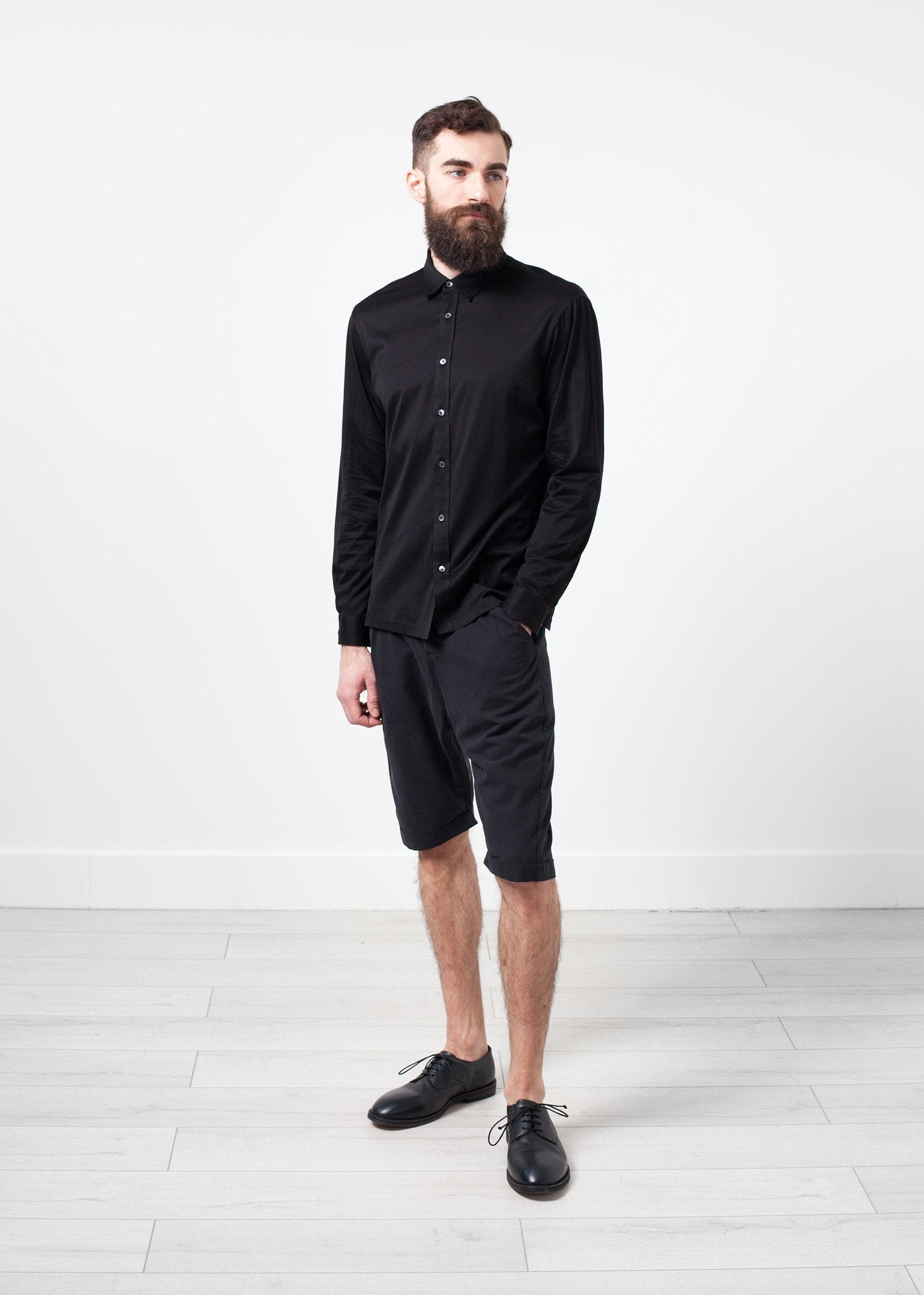 Scotland Button-Up in Black - mageplaza100.myshopify.com - Mauro Grifoni - [variant_title]