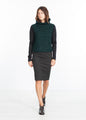 Boucle Turtle Neck in Green/Black - mageplaza100.myshopify.com - Amelia Toro - [variant_title]