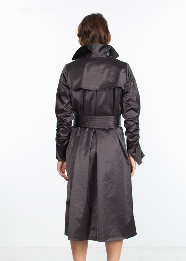 Trench Coat in Black - mageplaza100.myshopify.com - Amelia Toro - [variant_title]