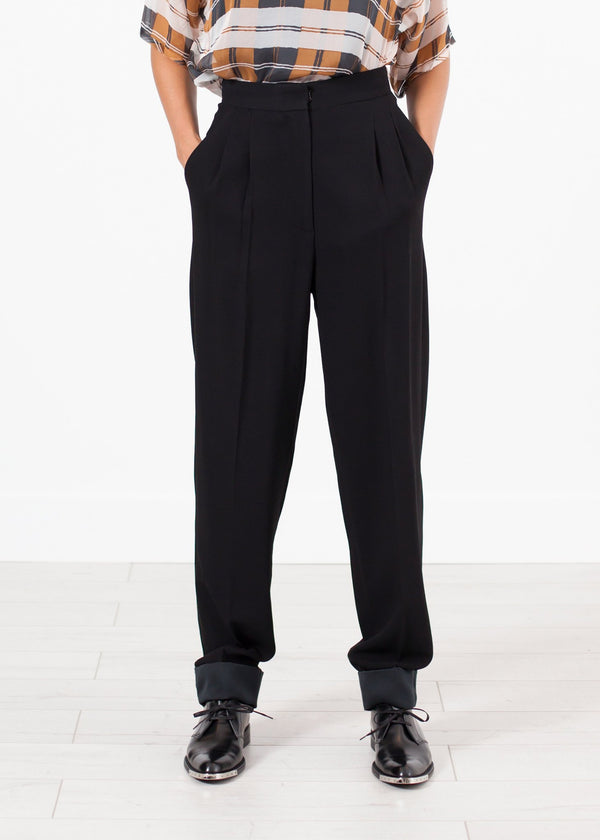 Contrast Cuff Pant in Black - mageplaza100.myshopify.com - Ter et Bantine - [variant_title]