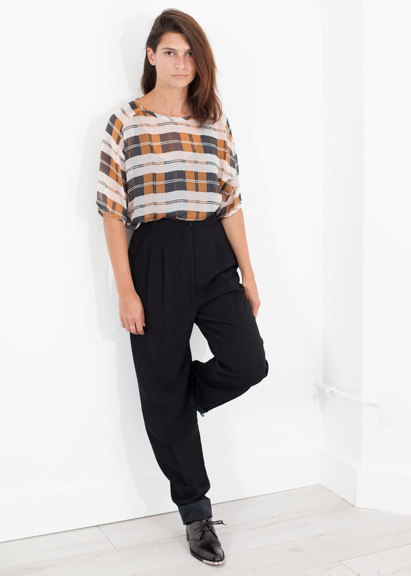 Contrast Cuff Pant in Black - mageplaza100.myshopify.com - Ter et Bantine - [variant_title]