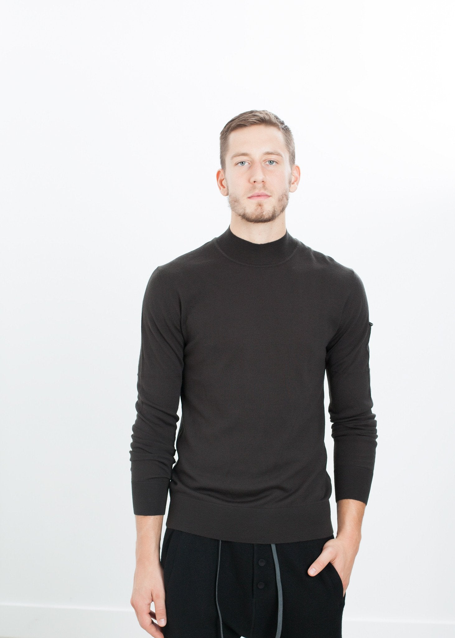 Merino Knit Turtleneck in Cavern - mageplaza100.myshopify.com - Isabel Benenato - [variant_title]
