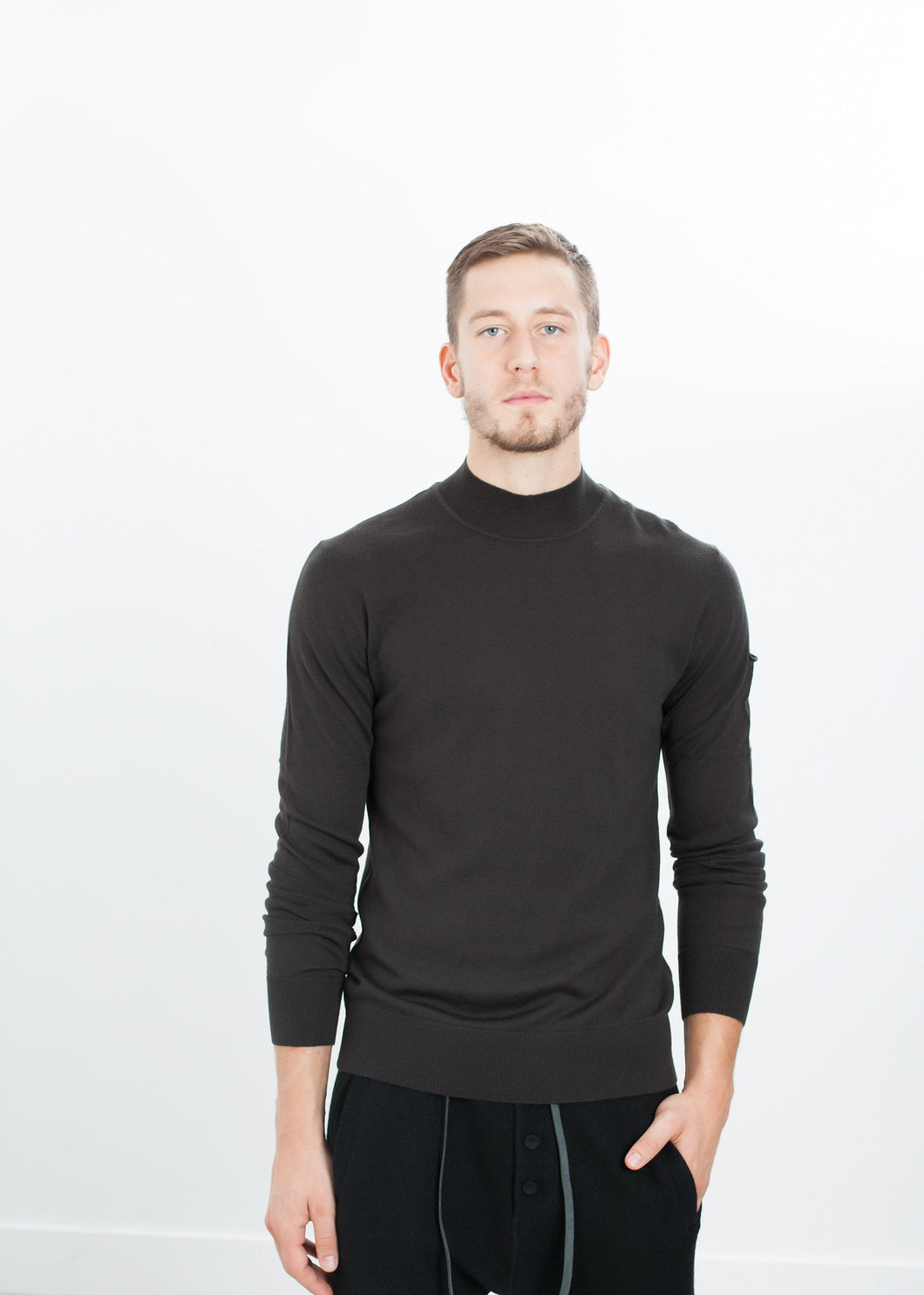 Merino Knit Turtleneck in Cavern - mageplaza100.myshopify.com - Isabel Benenato - [variant_title]