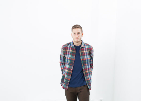 Riccardo Button-Up in Plaid Multi - mageplaza100.myshopify.com - Aglini - [variant_title]