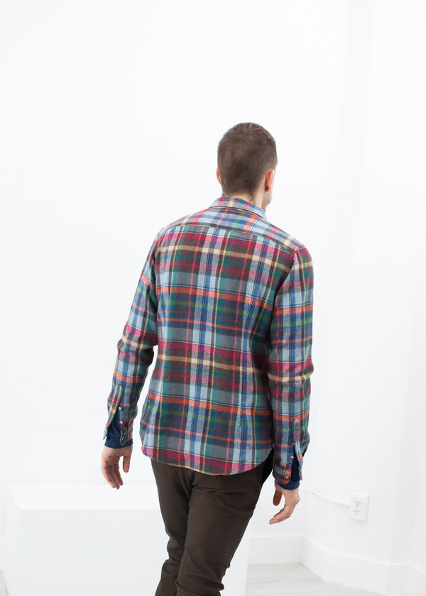Riccardo Button-Up in Plaid Multi - mageplaza100.myshopify.com - Aglini - [variant_title]