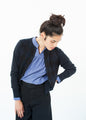 Quilt Pattern Cardigan in Black/Navy - mageplaza100.myshopify.com - Yoshi Kondo - [variant_title]