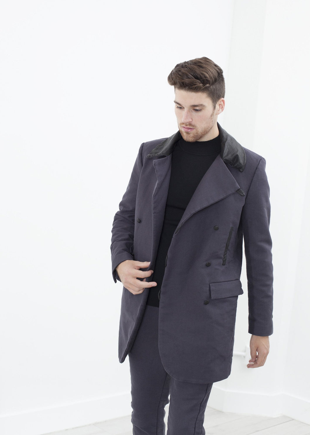 Taban Coat in Phantom - mageplaza100.myshopify.com - Hannes Roether - [variant_title]