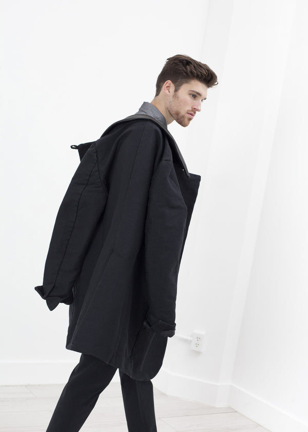 Taban Coat in Black - mageplaza100.myshopify.com - Hannes Roether - [variant_title]