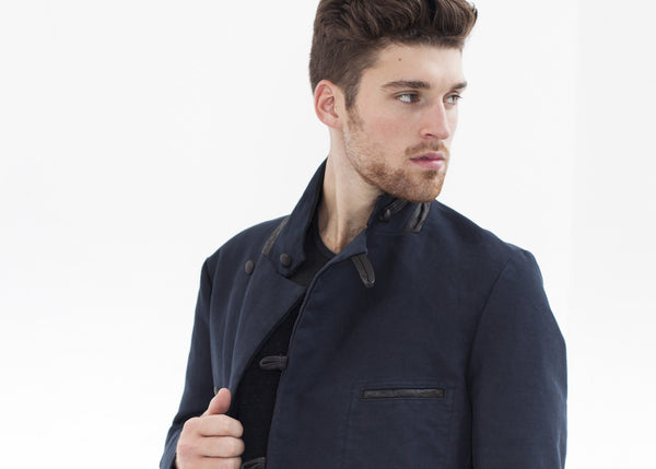 Taurin Jacket in Navy - mageplaza100.myshopify.com - Hannes Roether - [variant_title]
