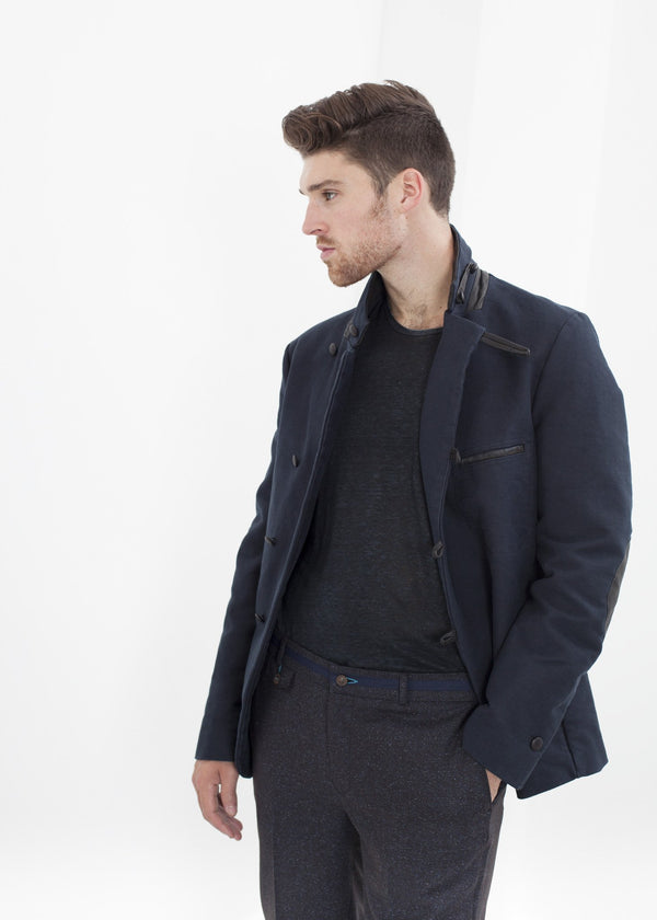 Taurin Jacket in Navy - mageplaza100.myshopify.com - Hannes Roether - [variant_title]