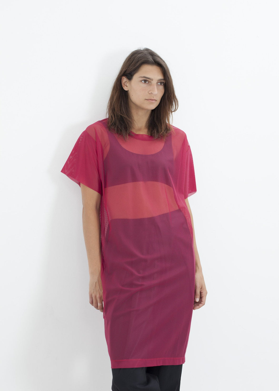 Mesh Over Dress in Pink - mageplaza100.myshopify.com - Maria Calderara - [variant_title]
