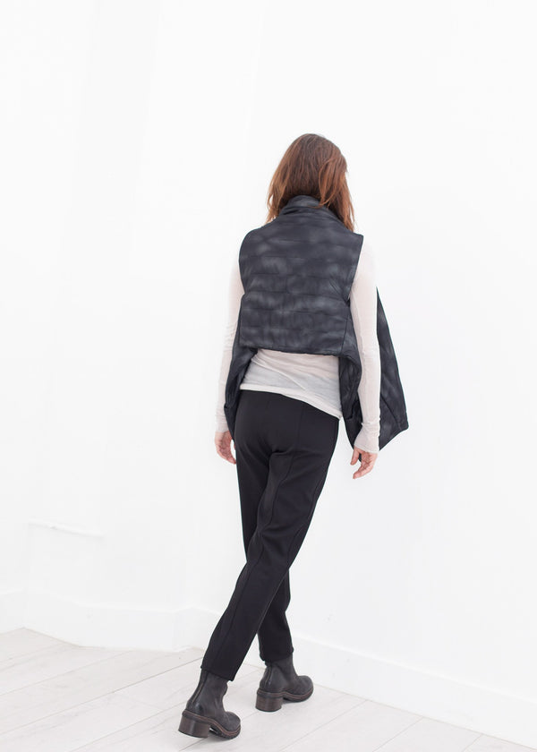 Quilted Mesh Waistcoat in Black/White - mageplaza100.myshopify.com - Maria Calderara - [variant_title]