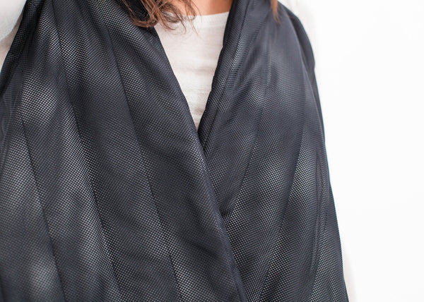 Quilted Mesh Waistcoat in Black/White - mageplaza100.myshopify.com - Maria Calderara - [variant_title]