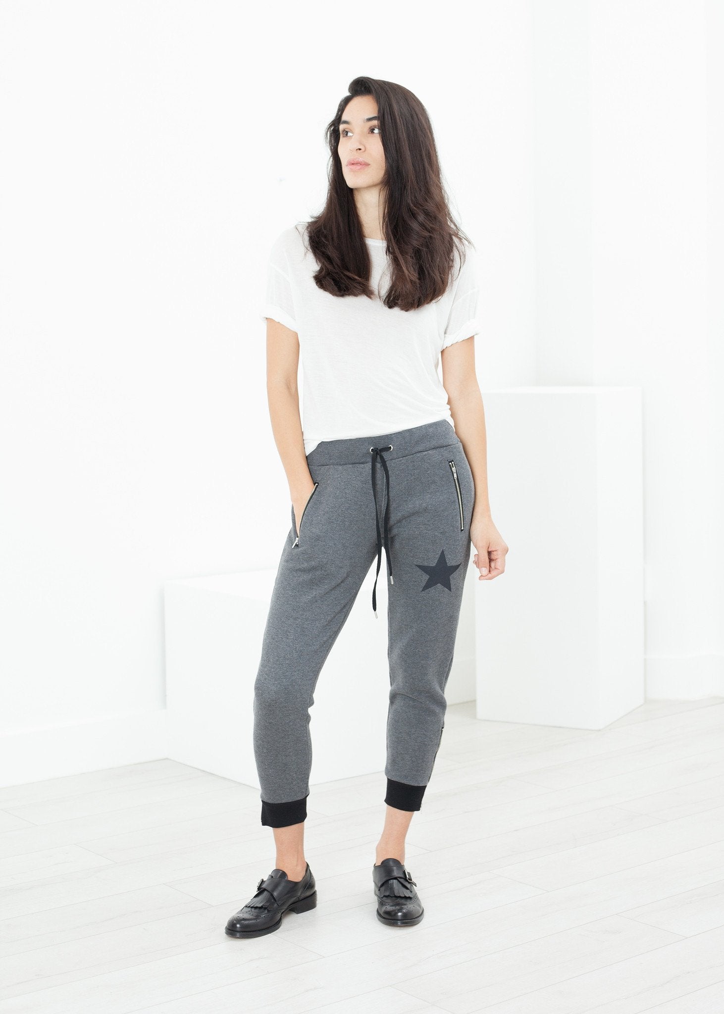 Loopwheeler Star Pant in Grey - mageplaza100.myshopify.com - AR Srpls - [variant_title]