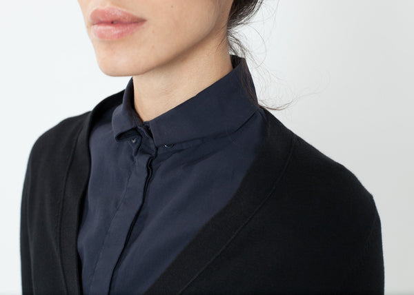 Wrinkled Tux Shirt in Navy - mageplaza100.myshopify.com - Sibel Saral - [variant_title]