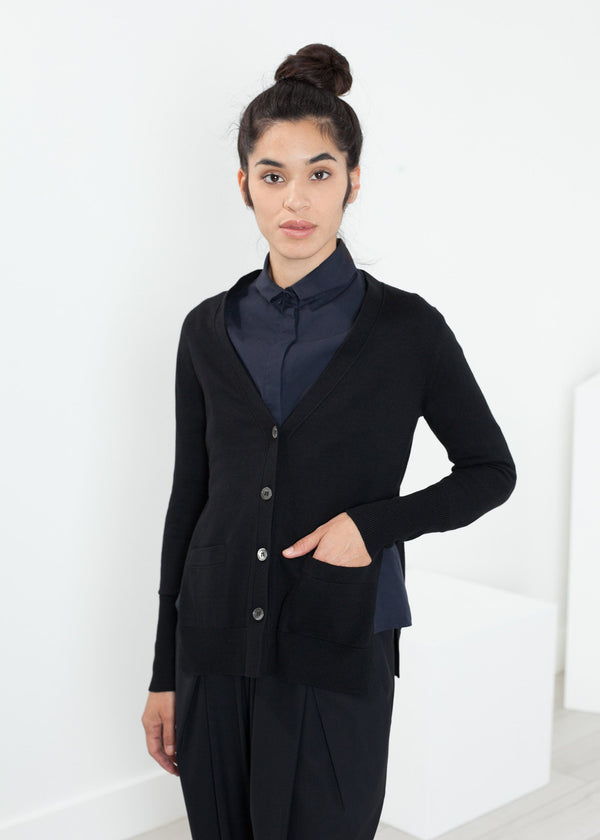Square Cardigan in Black - mageplaza100.myshopify.com - Sibel Saral - [variant_title]