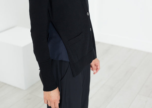 Square Cardigan in Black - mageplaza100.myshopify.com - Sibel Saral - [variant_title]