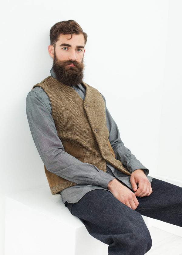 Work Vest in Tan - mageplaza100.myshopify.com - Nigel Cabourn - [variant_title]