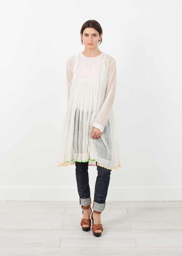 Pink Bib Dress in White - mageplaza100.myshopify.com - Pero - [variant_title]