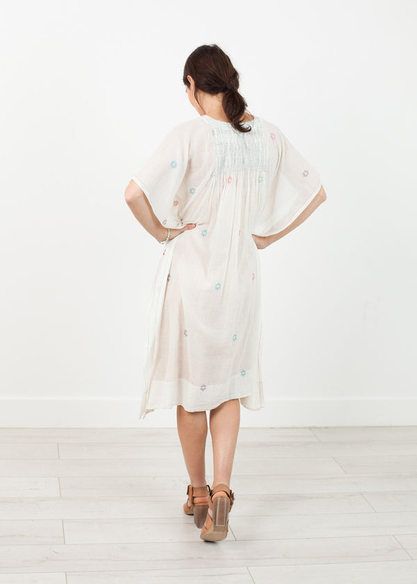 Floral Tent Dress in White - mageplaza100.myshopify.com - Pero - [variant_title]