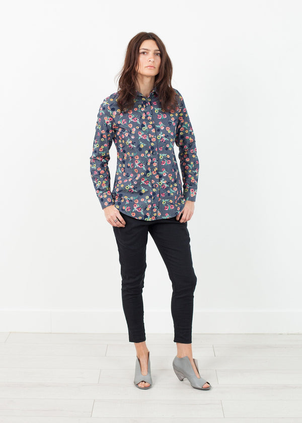 Long Sleeve Blouse in Black/Floral - mageplaza100.myshopify.com - Harvey Faircloth - [variant_title]