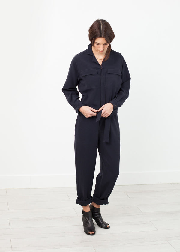 Worker Jumpsuit in Navy - mageplaza100.myshopify.com - Harvey Faircloth - [variant_title]
