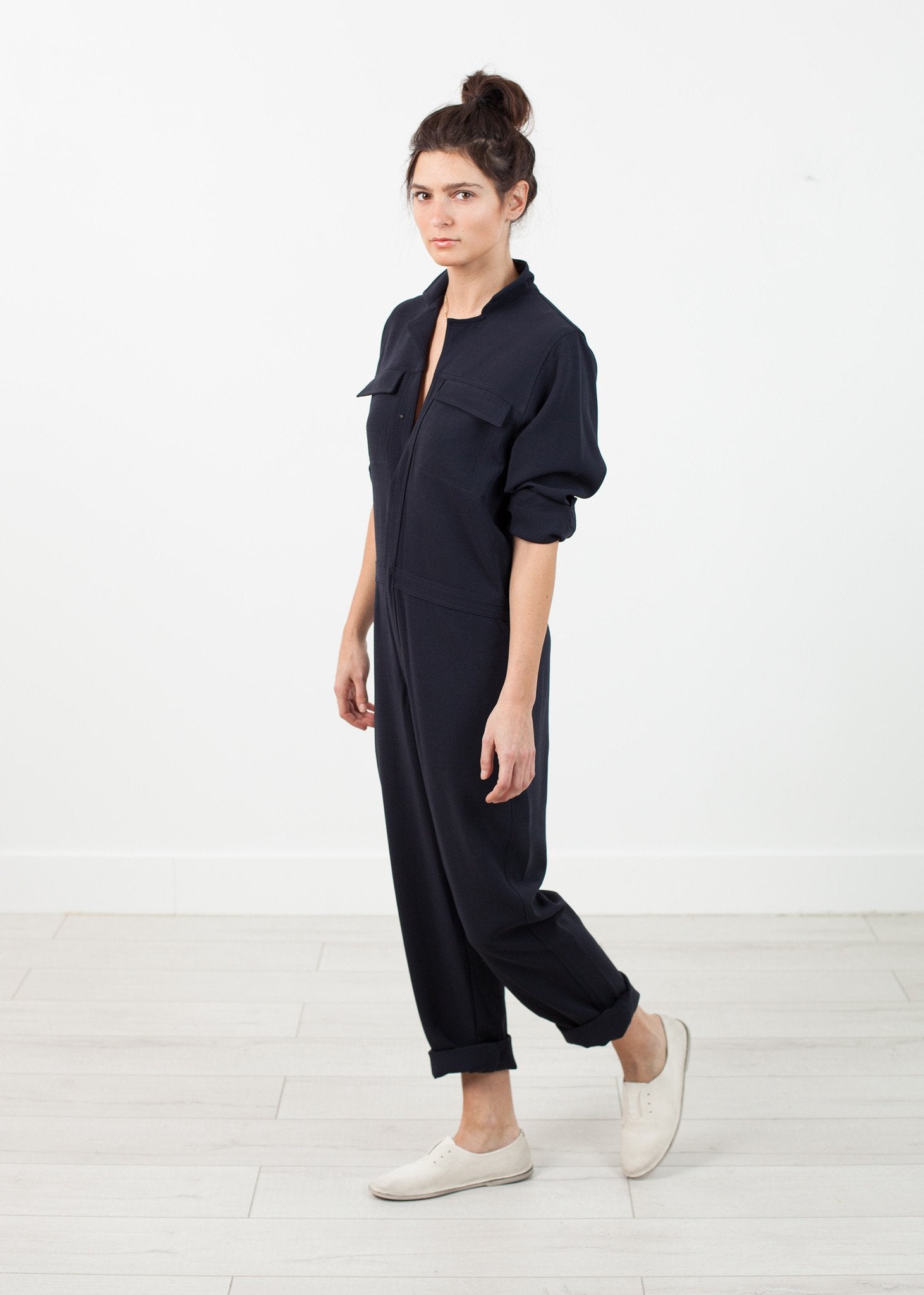 Worker Jumpsuit in Navy - mageplaza100.myshopify.com - Harvey Faircloth - [variant_title]