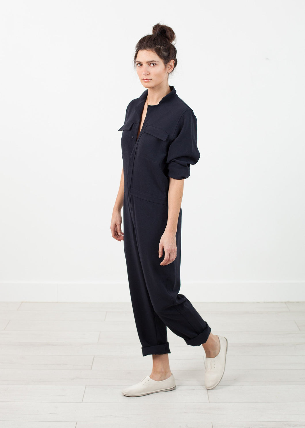 Worker Jumpsuit in Navy - mageplaza100.myshopify.com - Harvey Faircloth - [variant_title]