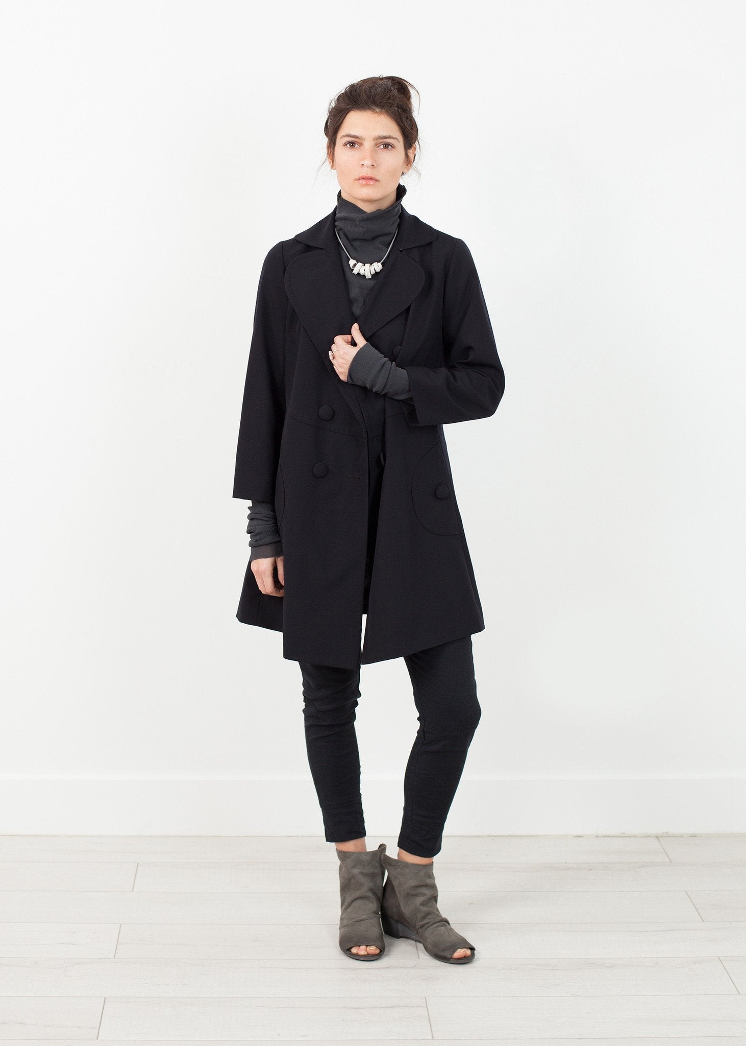 Day Coat in Navy - mageplaza100.myshopify.com - Harvey Faircloth - [variant_title]