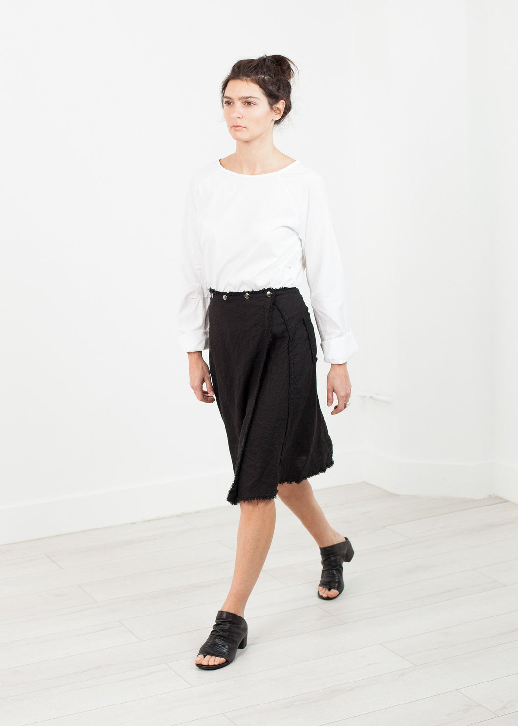 Wrap Snap Skirt in Black - mageplaza100.myshopify.com - Pip-Squeak Chapeau - [variant_title]