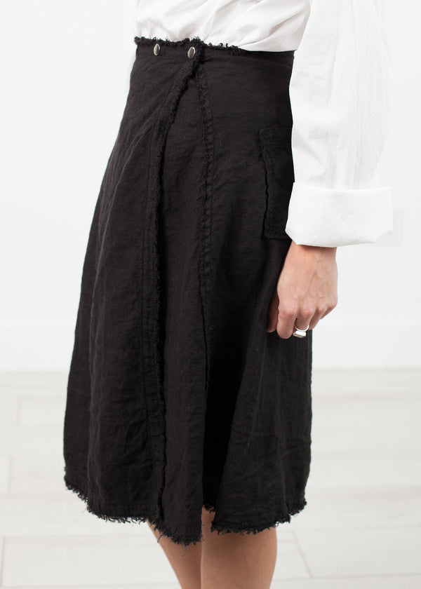 Wrap Snap Skirt in Black - mageplaza100.myshopify.com - Pip-Squeak Chapeau - [variant_title]