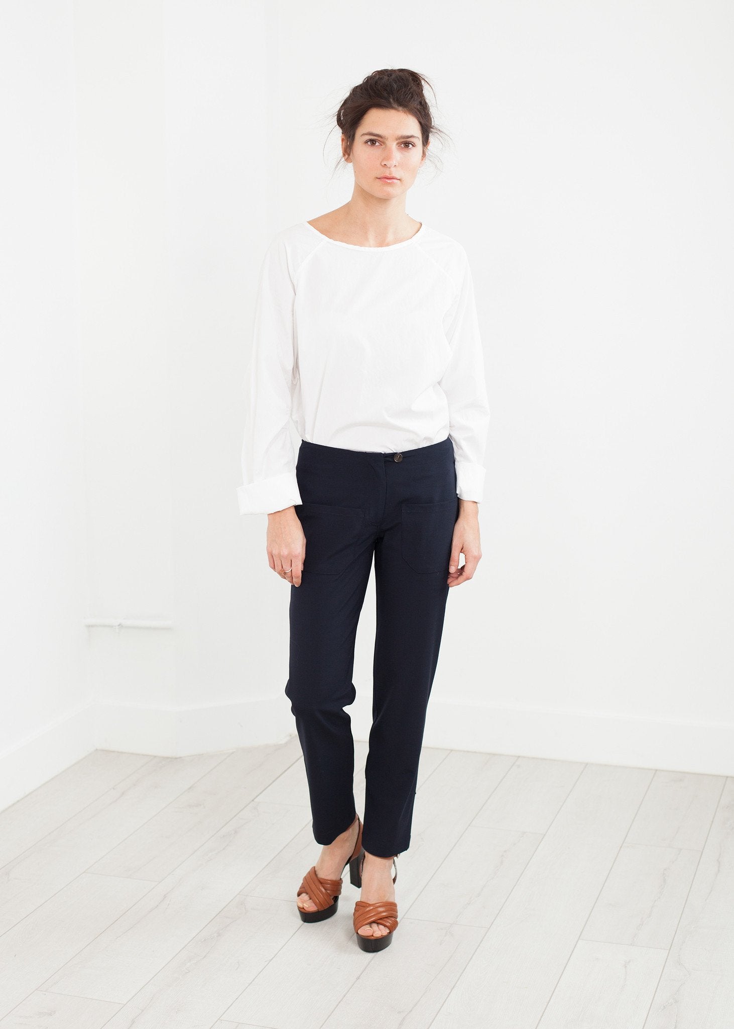 Patch Pocket Pant in Navy - mageplaza100.myshopify.com - Harvey Faircloth - [variant_title]