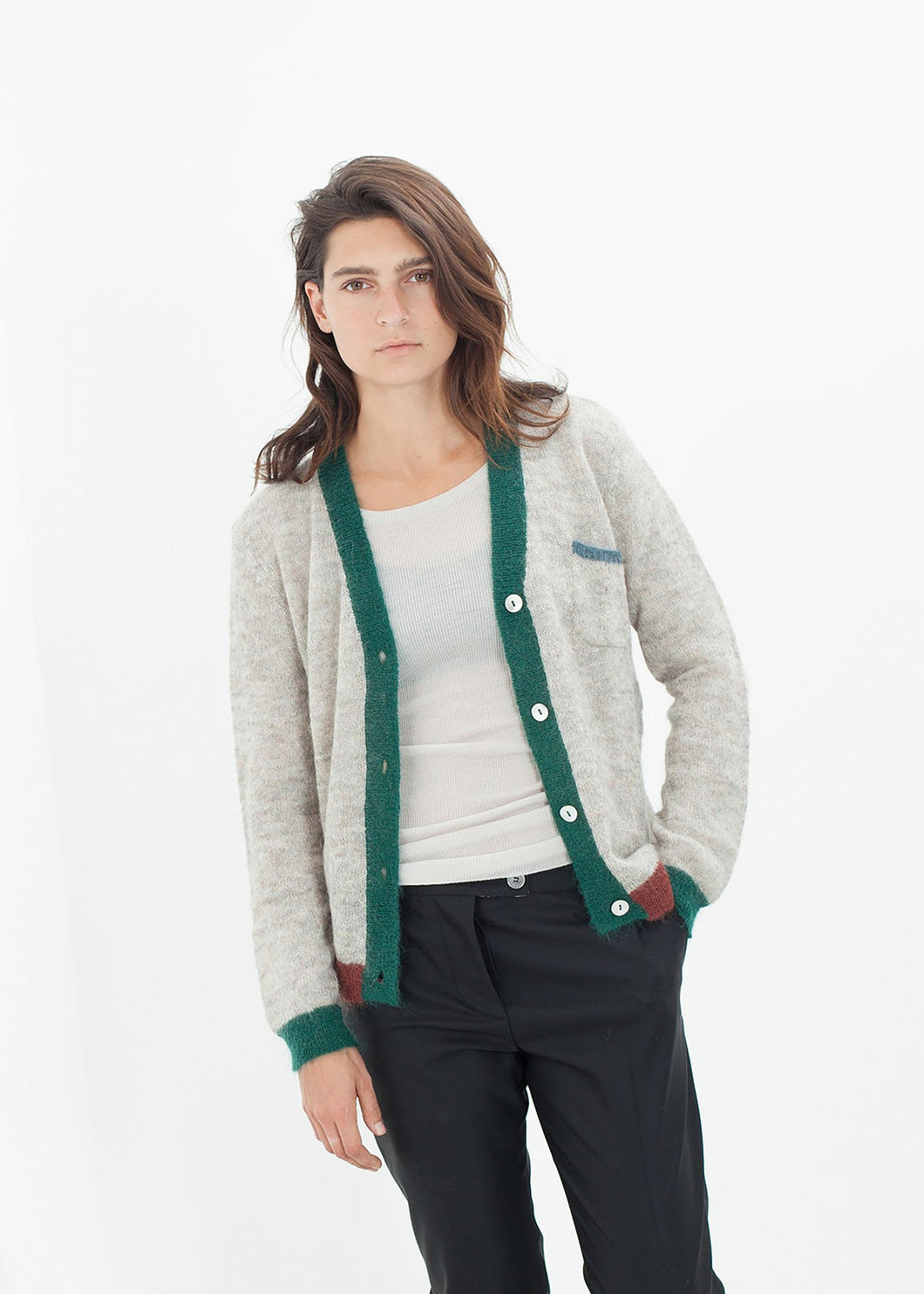 Deskle Cardigan in Heather - mageplaza100.myshopify.com - Bellerose - [variant_title]