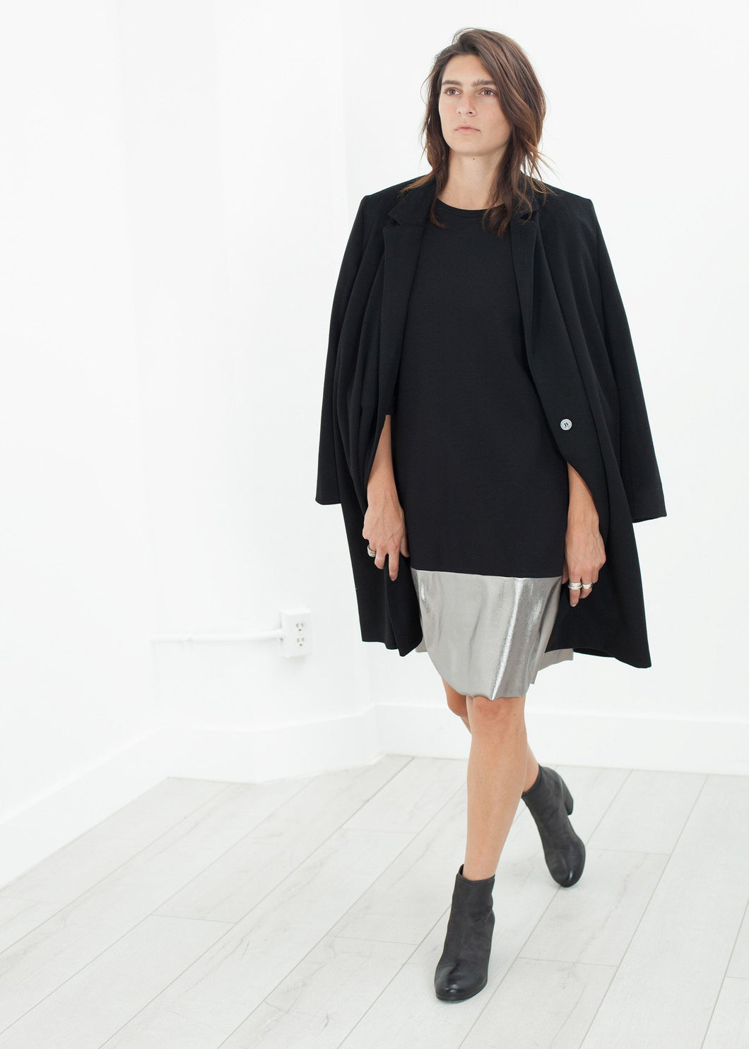 Border Dress in Black/Silver - mageplaza100.myshopify.com - Maria Calderara - [variant_title]