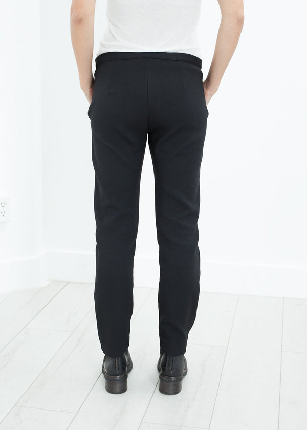 Side Zip Slim Pant in Black - mageplaza100.myshopify.com - Hache - [variant_title]