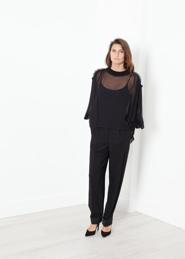 Poet Silk Sweater in Black - mageplaza100.myshopify.com - Louiza Babouryan - [variant_title]