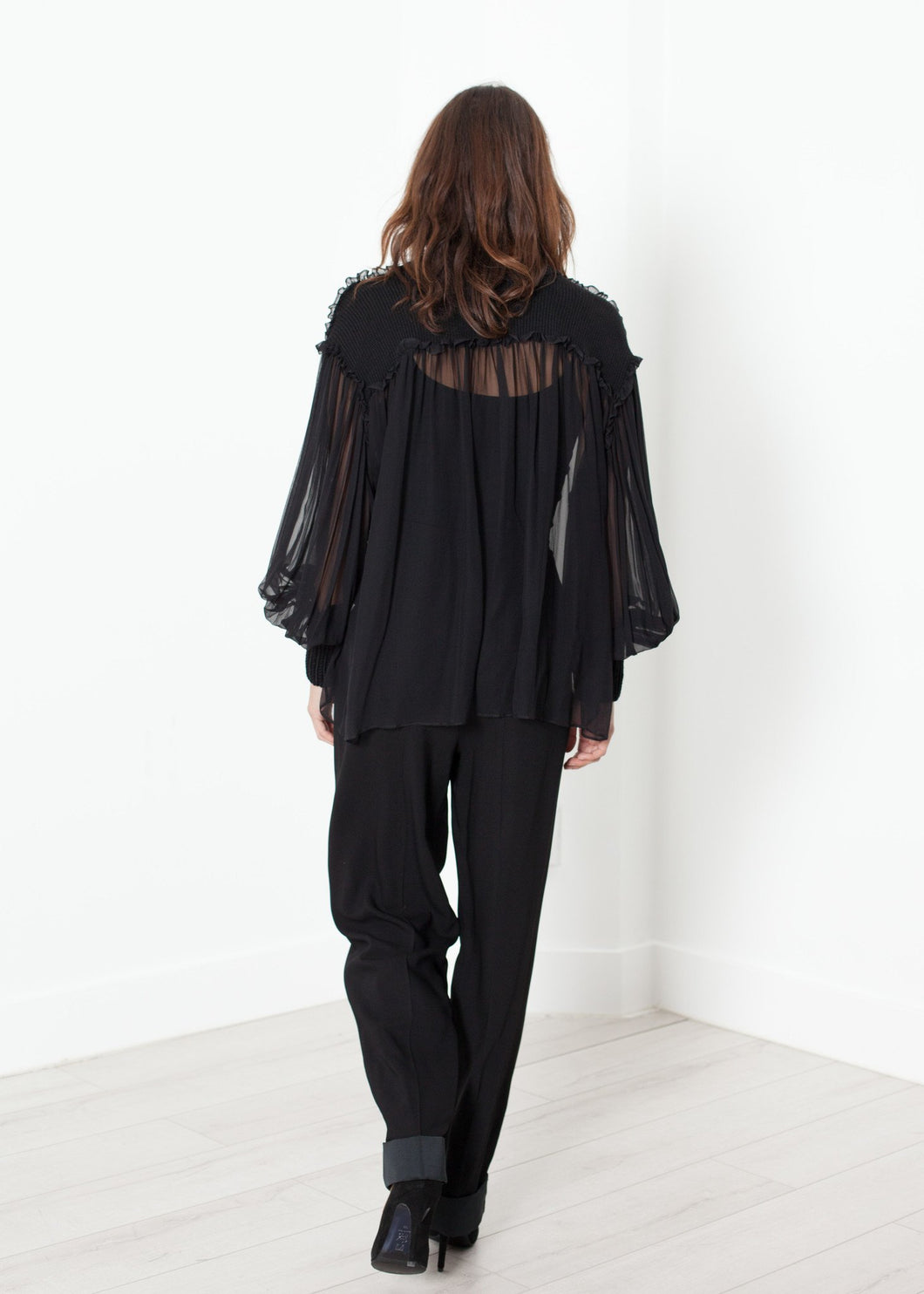 Poet Silk Sweater in Black - mageplaza100.myshopify.com - Louiza Babouryan - [variant_title]