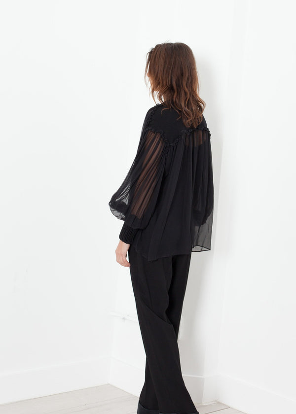 Poet Silk Sweater in Black - mageplaza100.myshopify.com - Louiza Babouryan - [variant_title]