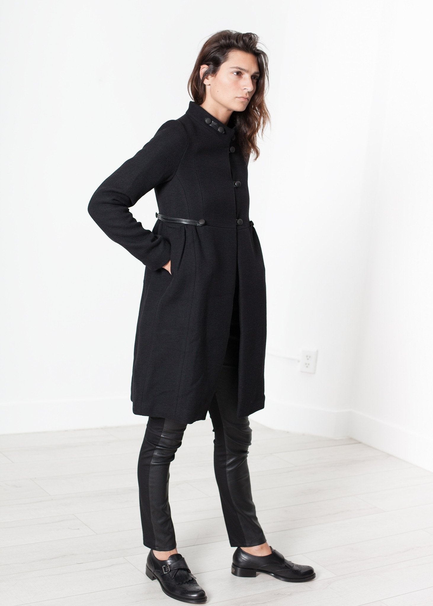 Zoulou Coat in Black - mageplaza100.myshopify.com - Hannes Roether - [variant_title]