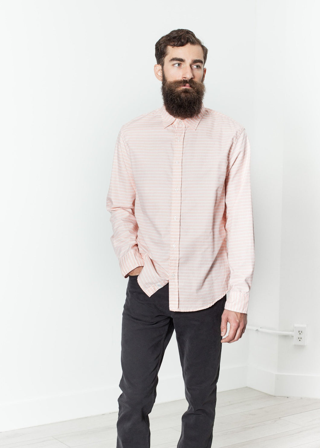 Paul Shirt in Sherbet Stripe - mageplaza100.myshopify.com - Frank & Eileen - [variant_title]