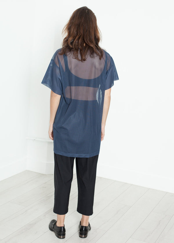 Mesh Over Tee in Navy - mageplaza100.myshopify.com - Maria Calderara - [variant_title]